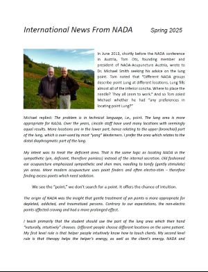 Front page of Spring 25 newsletter